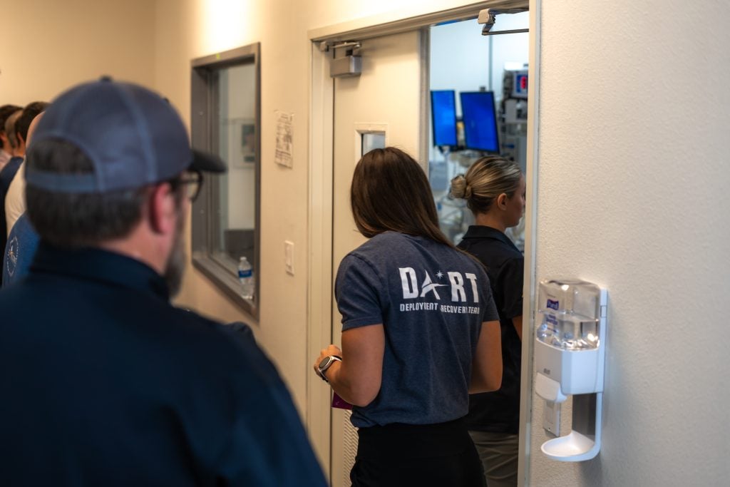 DART team paying respects to Mike