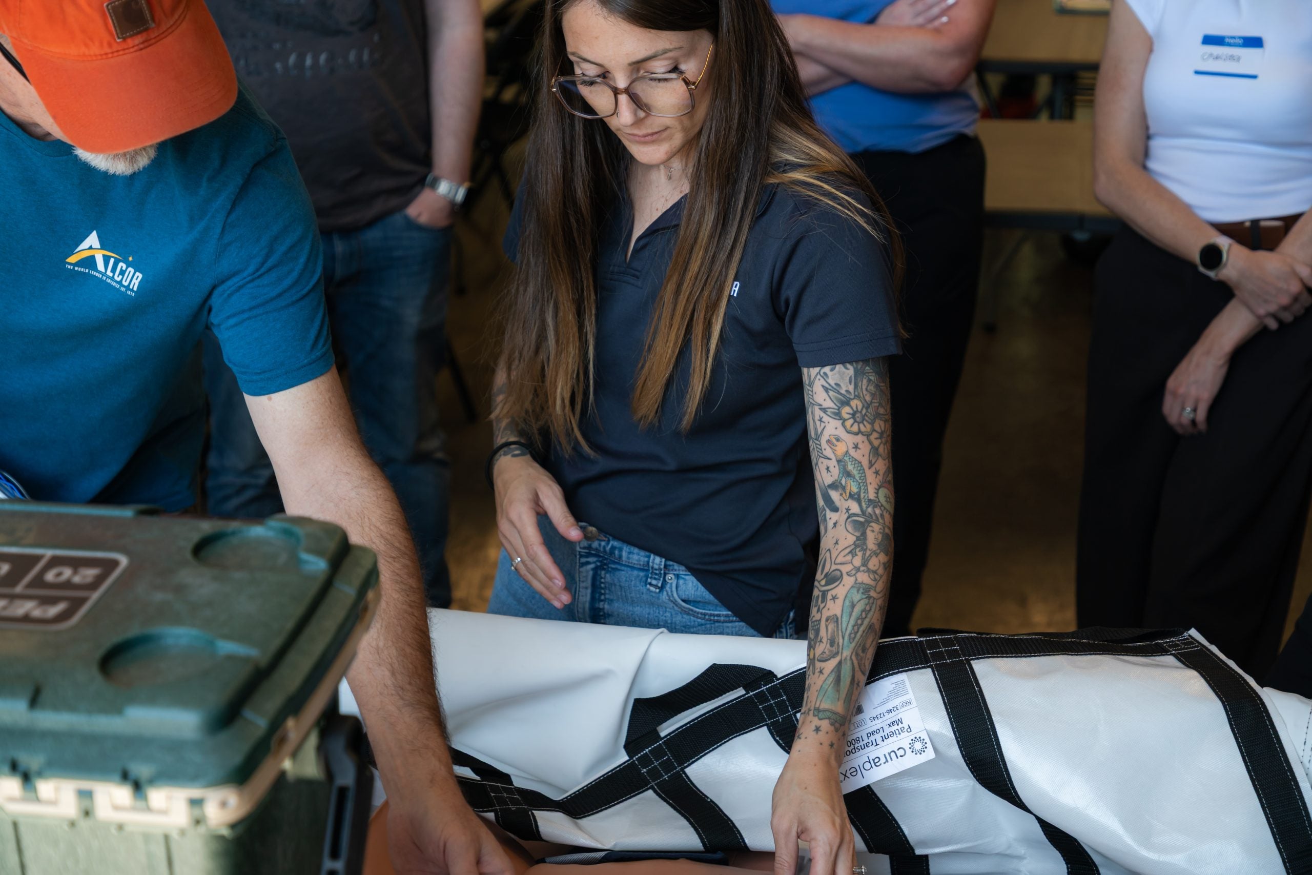 Shelby Calkins, Alcor's Medical Response Director