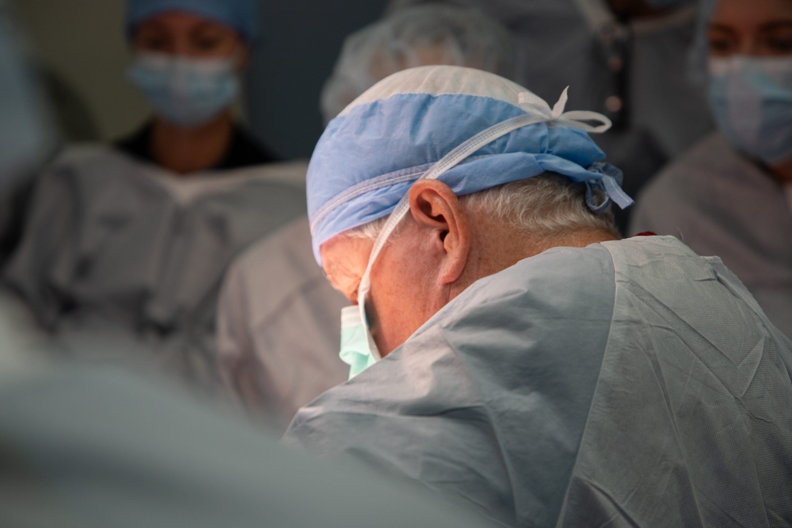 Dr. Caskey in the operating room